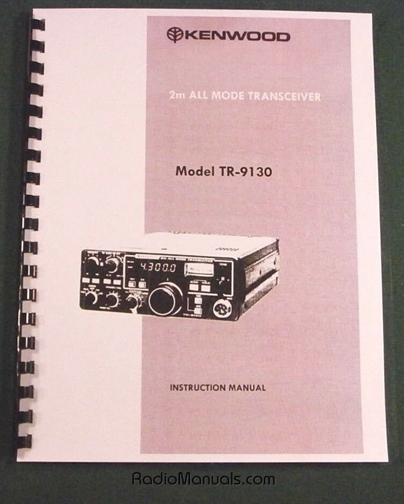 Kenwood TR-9130 Instruction Manual - Click Image to Close